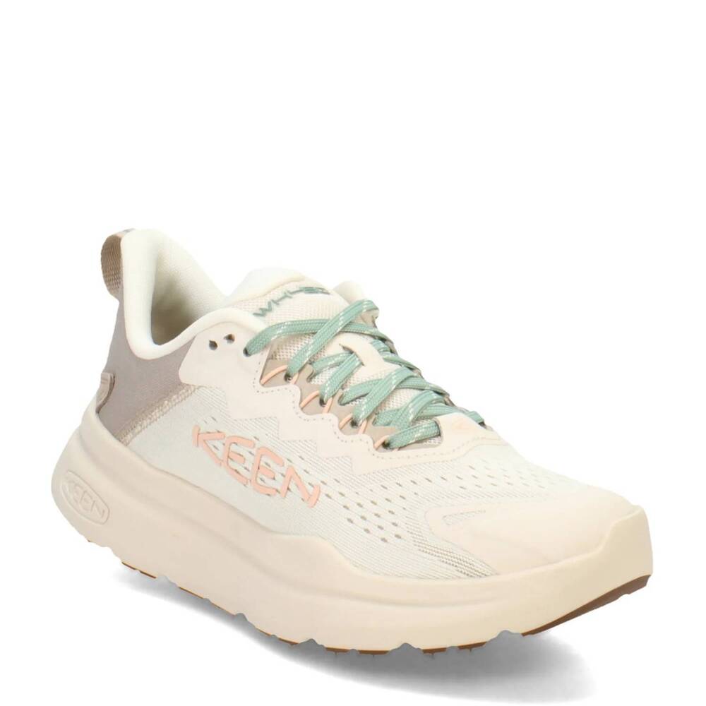 NEW KEEN women's wk450 walking shoe in birch/peach parfait